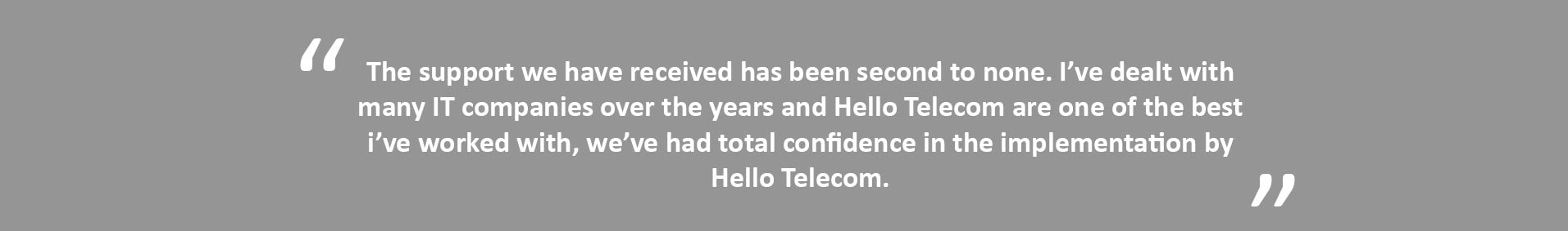 Hello Telecom VoIP for education quote 